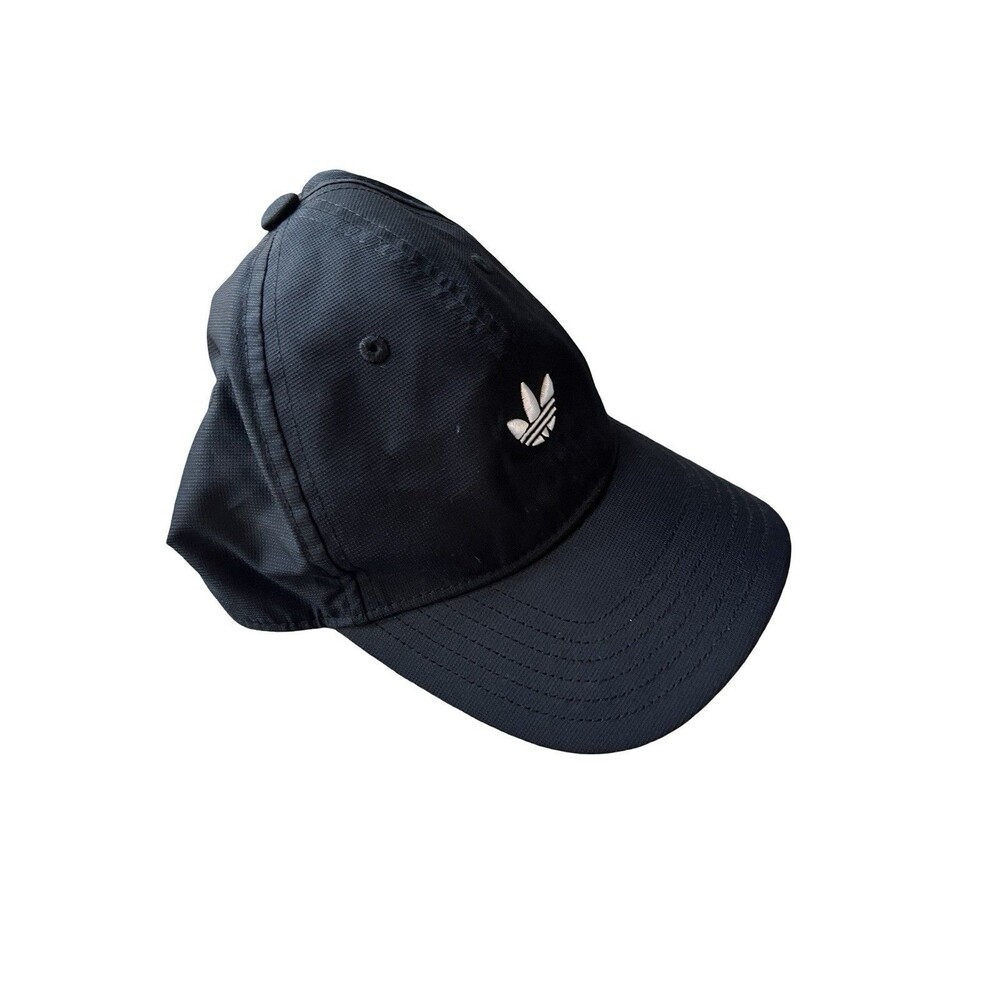 Adidas Originals Black Dad Hat Trefoil Logo Adjustable Strapback Cap - Picture 5 of 6